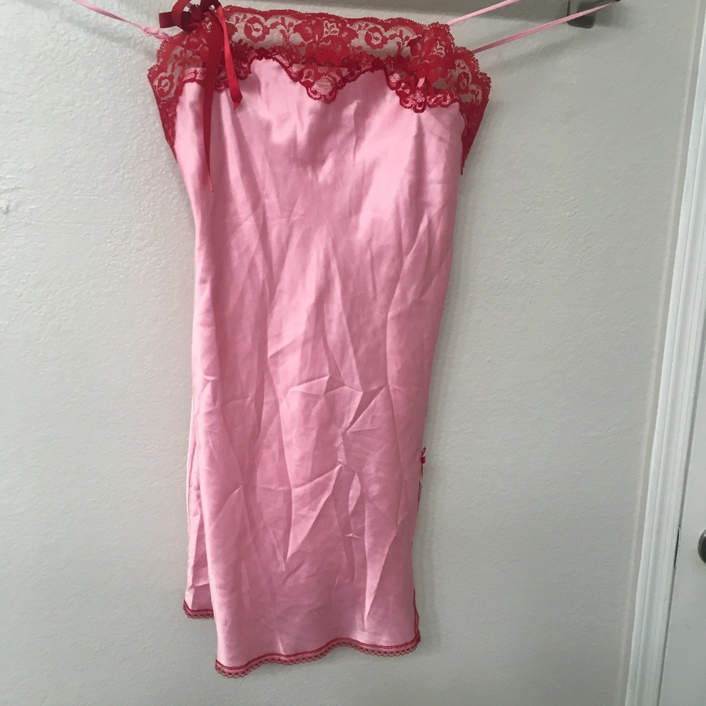 Silky lacy nighty